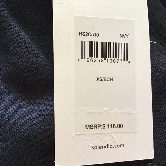 Splendid Scalloped Hem Eyelet Shorts French Terry Blue Brynn Pull On Size XS - Picture 5 of 7